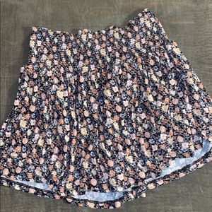 Forever 21 floral mini skirt